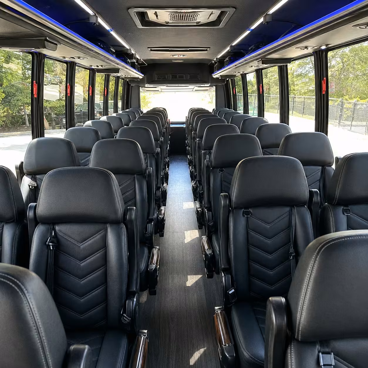 15 35 passenger minibus inside
