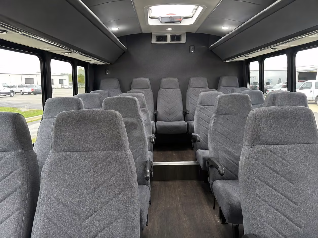 15 35 passenger minibus interior