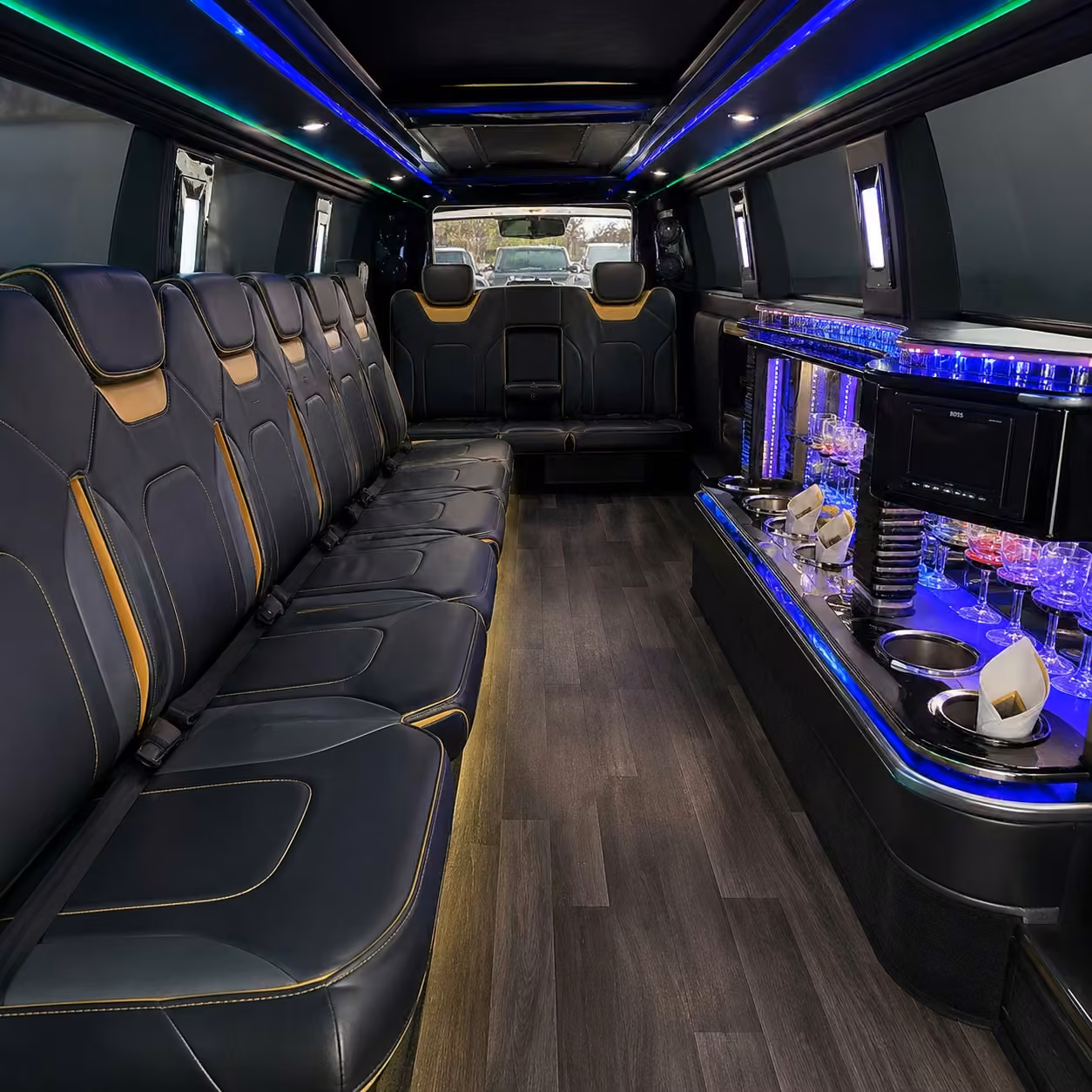 chrysler 300 limo interior