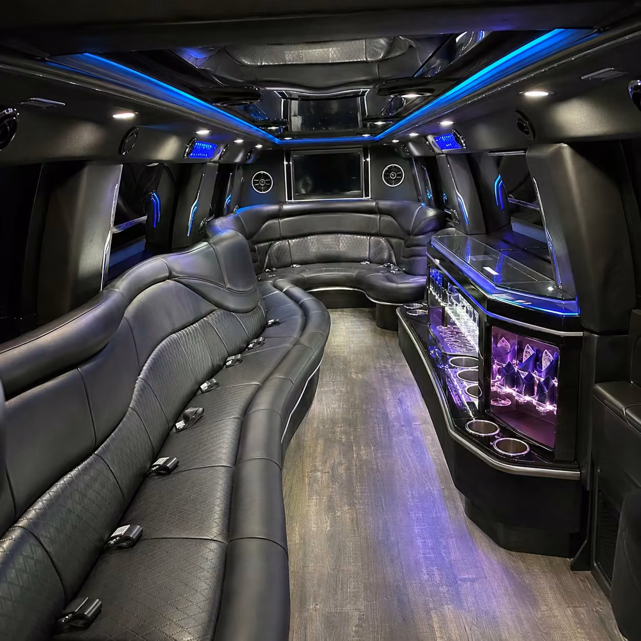 hummer limo interior
